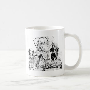 Daschund Tasse