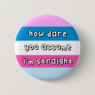 Dasflynsexual Pride - “How Dare You Assume” - LGBT Button