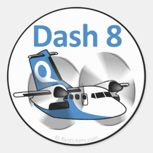 Dash 8 Aufkleber (Fabrikleben)