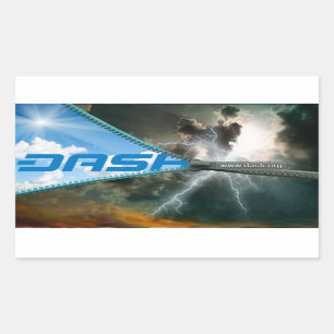 DASH-Aufkleber S8 Rechteckiger Aufkleber