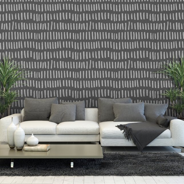 Dash Lines Vertikal Grau Tapete (Von Creator hochgeladen)