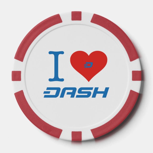 Dash Poker Chips Red (Vorderseite)