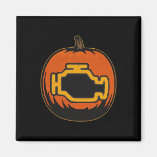 Dashboard Car Karo Motor Funny Pumpween Halloween Magnet