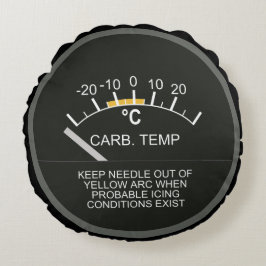 Dashboard Carburator Lufttemperaturanzeige Rundes Kissen