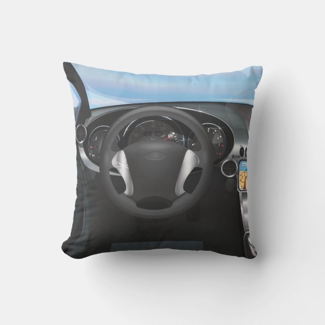 Dashboard für Sportwagen Kissen (Vorderseite)
