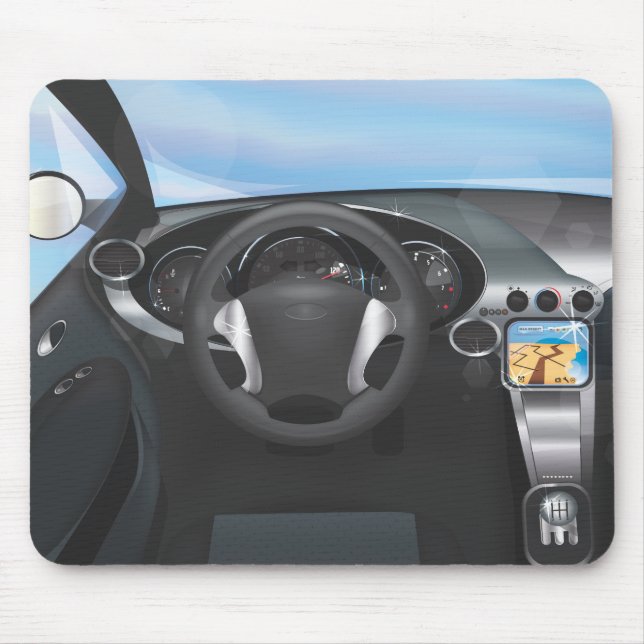 Dashboard für Sportwagen Mousepad (Vorne)