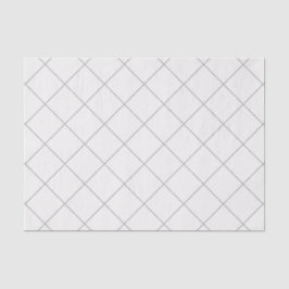 Dashed Diamond Grid Geometric Soft White Seidenpapier