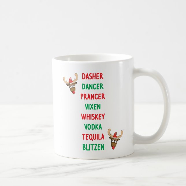 Dasher Dancer Kaffeetasse (Rechts)