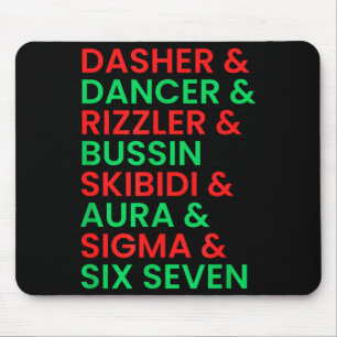 Dasher Dancer Prancer & Rizzler 67 Lustige Kinder Mousepad