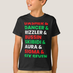 Dasher Dancer Prancer & Rizzler 67 Lustige Kinder T-Shirt