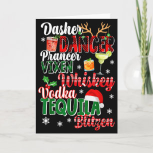 Dasher Dancer Prancer Vixen Moscato Wodka Tequila Karte