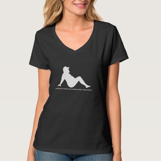 Dasher Dancer Prancer Vixen Whiskey Vodka Tequila T-Shirt (Vorderseite)
