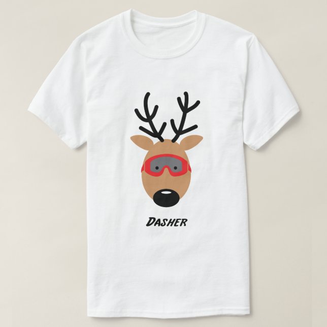 Dasher Reindeer T-Shirt (Design vorne)