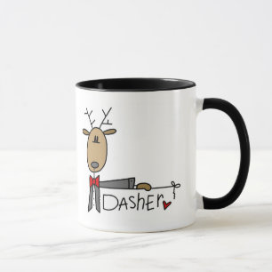 Dasher Ren-T-Shirts und Geschenke Tasse