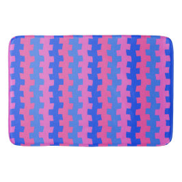 Dashing Blue and Pink Chemistry Bath Mat Badematte