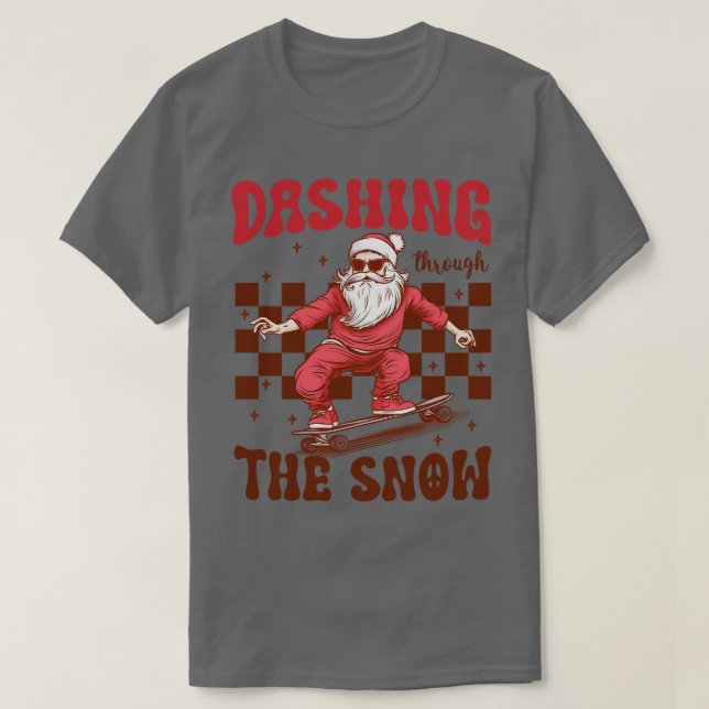 Dashing durch den Schnee T-Shirt (Design vorne)