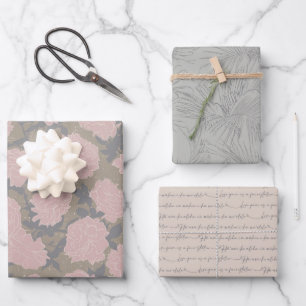 Dashing Groom-Set A, Tropisch-romanische Geschenkw Geschenkpapier Set