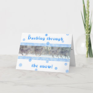 Dashing Holiday Card Feiertagskarte