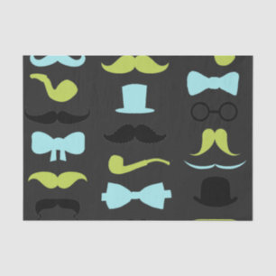 Dashing Little Man Mustache Party Seidenpapier