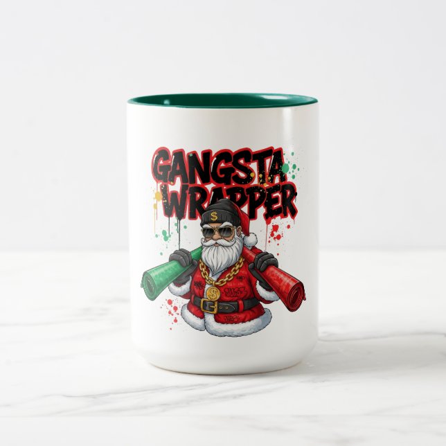 Dashing Through the Dough Christmas Zweifarbige Tasse (Mittel)