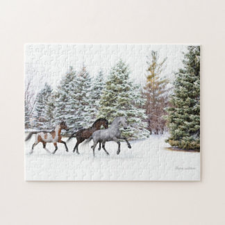 Dashing Through the Snow - Drei Pferde Puzzle
