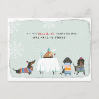 Dashing Through the Snow | Süßer Dachshund