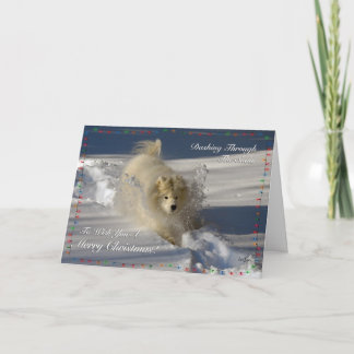 Dashing Through the Snow - Weihnachtskarte Feiertagskarte