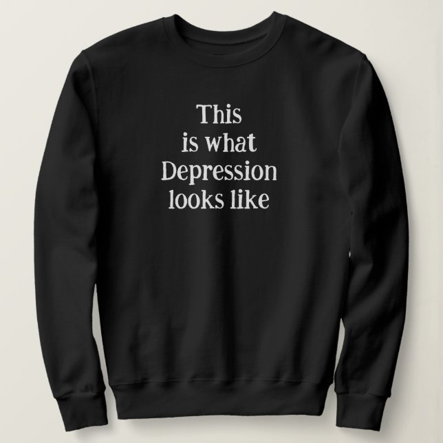 DasistwasDepressionaussiehtwie_QRCTScan Sweatshirt (Design vorne)