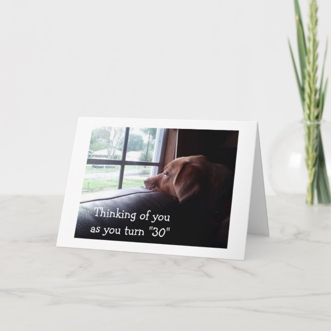 DASS SIE "30" SIND UND DASS ICH NICHT BIN KARTE (Vorderseite)