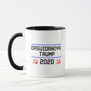 Dasvidaniya Trump 2020 Russland Anti-Trump Tasse