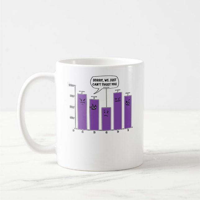 Data Analysis Science Geek Nerd Joke Kaffeetasse (Links)