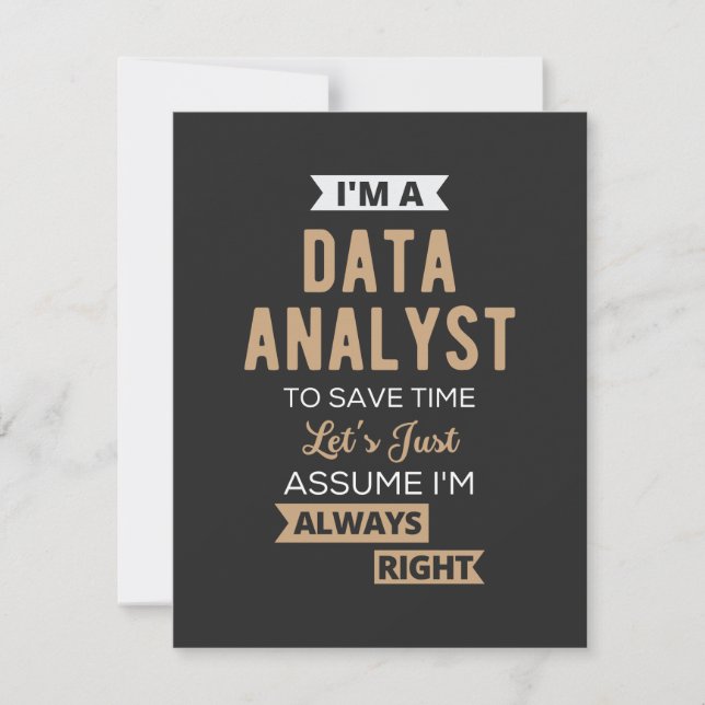 Data Analyst (Vorderseite)
