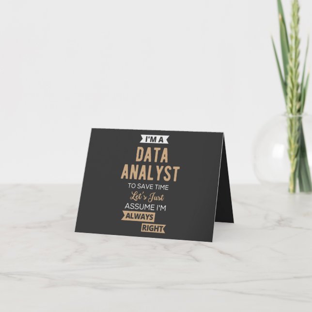 Data Analyst Karte (Vorderseite)