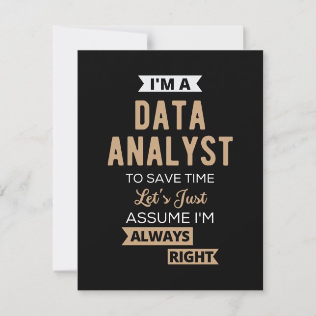 Data Analyst Save The Date (Vorderseite)
