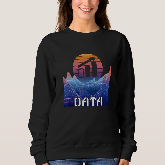 Data Analyst Space Landscape Software Engineer Dat Sweatshirt (Vorderseite)