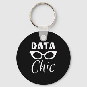 Data Chic Data Science Data Welt Schönes Geschenk Schlüsselanhänger