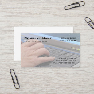 Data Entry Business Card Visitenkarte