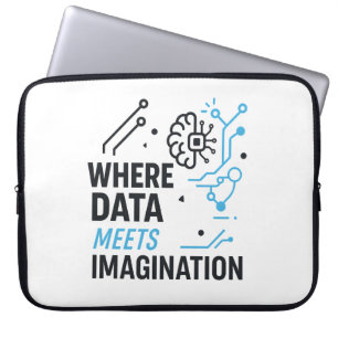 Data Imagination Nexus: Abstrakter Algorithmus Laptopschutzhülle