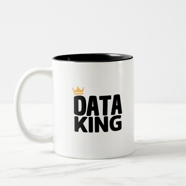 Data King-Tone-Kaffee-Tasse Zweifarbige Tasse (Links)