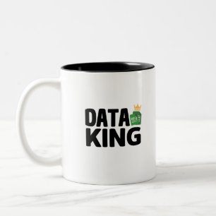 Data King-Tone-Kaffee-Tasse Zweifarbige Tasse