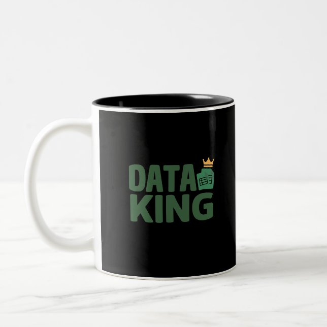 Data King-Tone-Kaffee-Tasse Zweifarbige Tasse (Links)