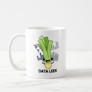 Data Leek Funny Computer Veggie Pun Kaffeetasse