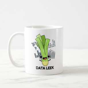Data Leek Funny Computer Veggie Pun Kaffeetasse