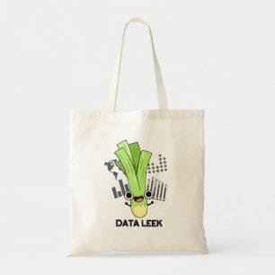 Data Leek Funny Computer Veggie Pun Tragetasche