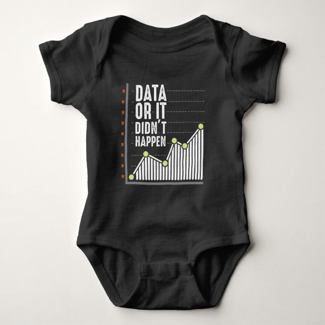 Data Nerd Behavior Analyst Statistics Scientist Baby Strampler (Vorderseite)