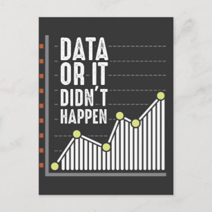 Data Nerd Behaviour Analyst Statistics Scientist Postkarte