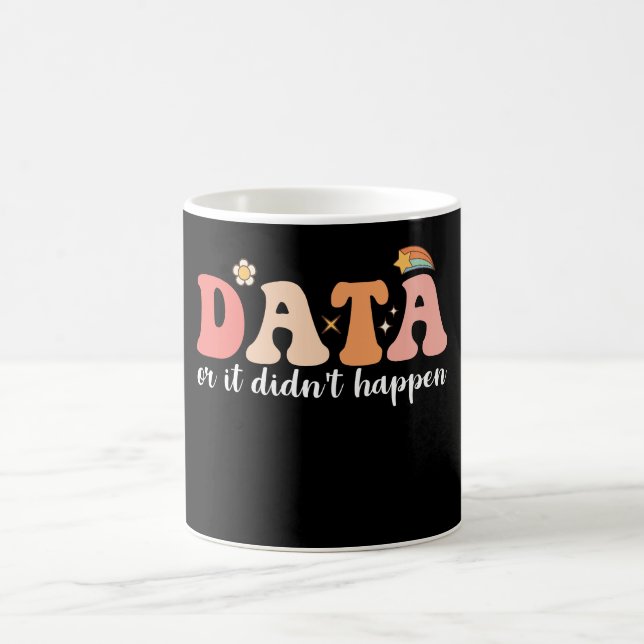 Data Oder Es Ist Nicht Geschehen Verhaltensanalyti Kaffeetasse (Mittel)
