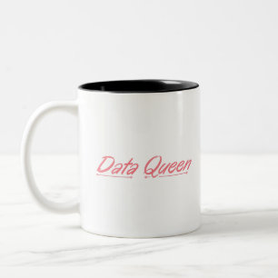 Data Queen - Zwei-Tone-Kaffee-Tasse Zweifarbige Tasse