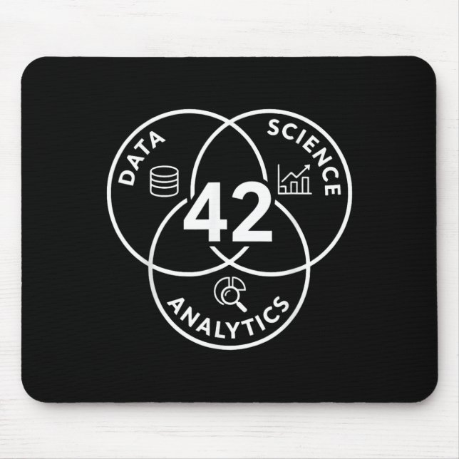 Data Science Analytics 42 Diagrammdesign Mousepad (Vorne)
