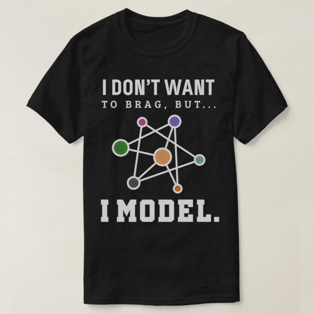 Data Science Modell Lustiger Computerwissenschaftl T-Shirt (Design vorne)